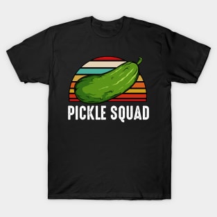 Pickle - Pickle Squad - Retro Style Vintage Cucumber T-Shirt